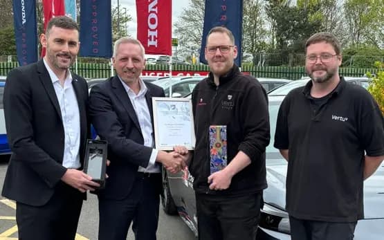 Vertu Honda Derby Apprentice Adam Milward Wins 2024 Apprentice of the Year Award