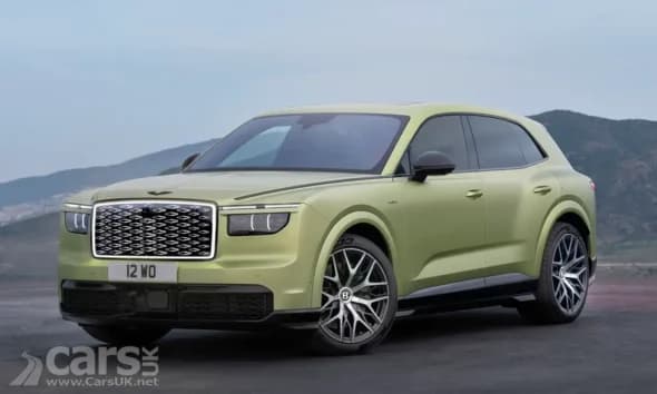 Bentley Torcal front view showing sleek electric SUV design
