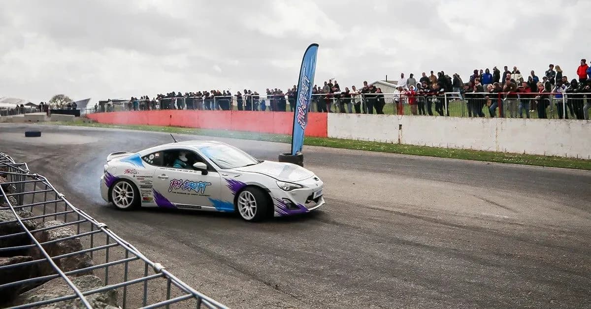 Experience Japfest's Drift Taxis: A Thrilling Passenger Ride at Silverstone
