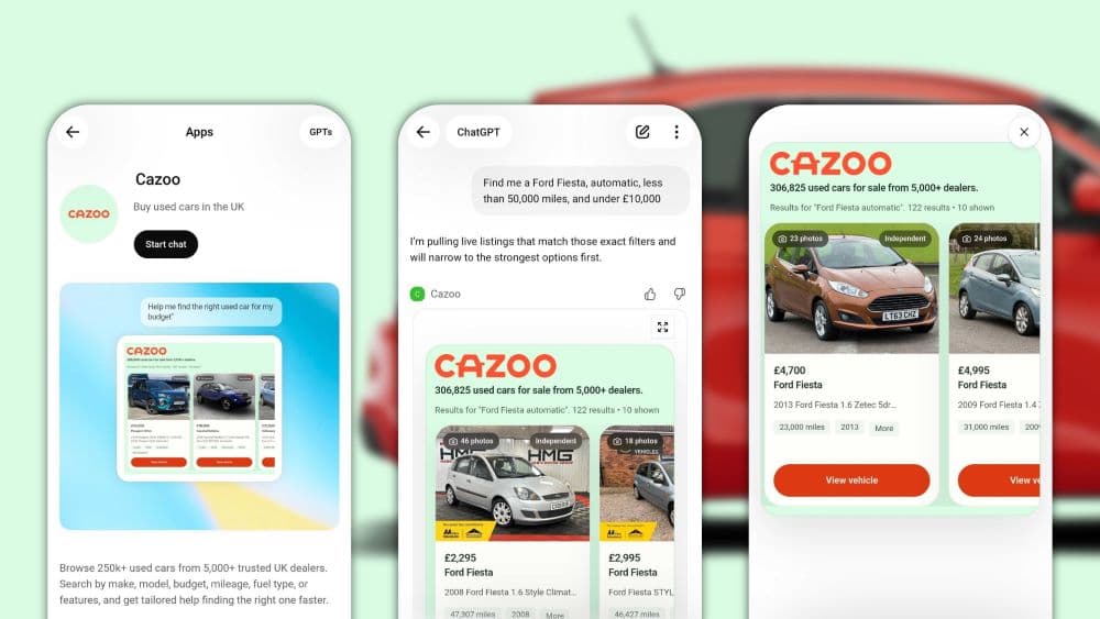 Cazoo Launches ChatGPT Car Search: Is This The Future Of Finding Your Next Vehicle?