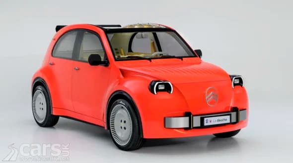 Citroën 2CV Concept front view with electric redesign