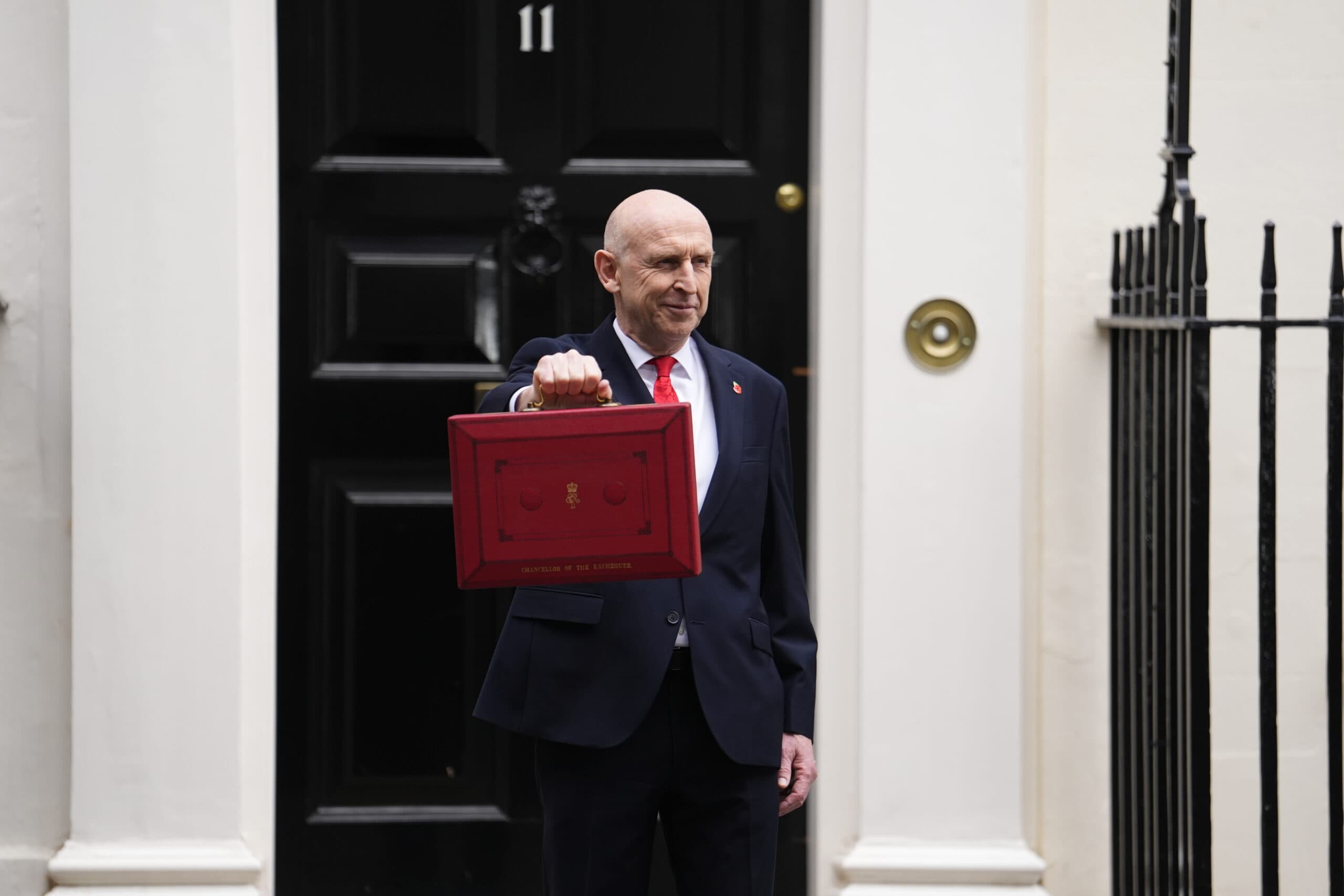 Chancellor John Healey delivering the Autumn Budget statement