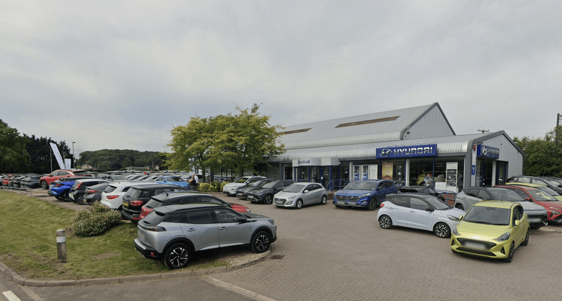 Why is Marshall closing its Hyundai Hereford dealership and moving Mercedes‑Benz sales from Blackburn?