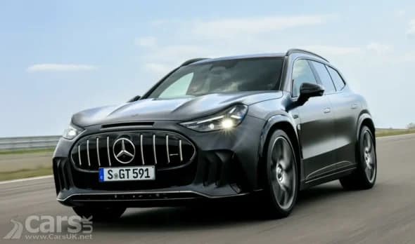 Mercedes AMG GT SUV front view with aggressive styling