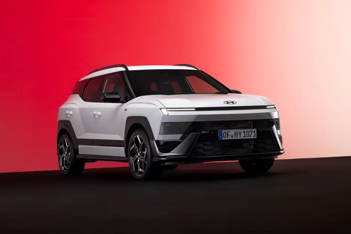 new Hyundai Bayon displayed at the Paris Motor Show