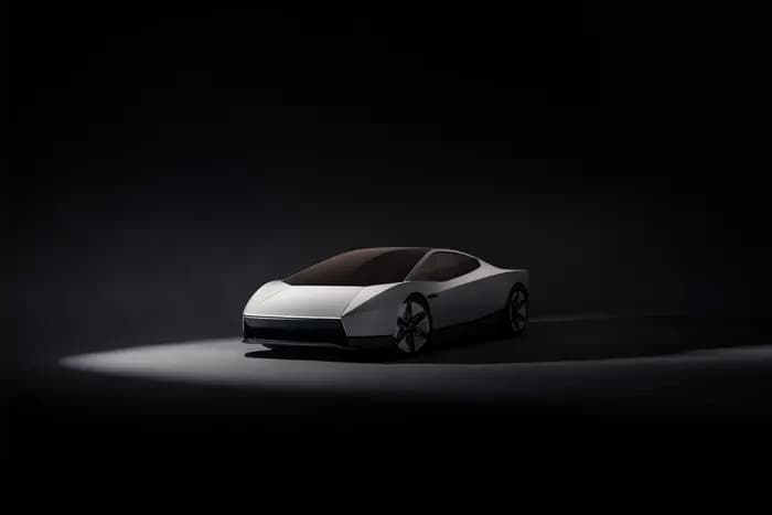 Tesla Roadster concept with sleek aerodynamic design