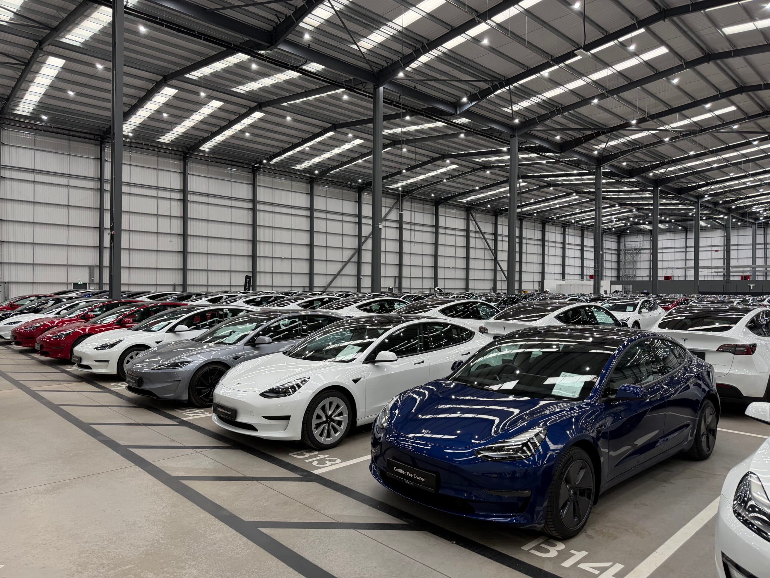 What does Tesla’s UK used‑car operation look like and why are dealers keen?