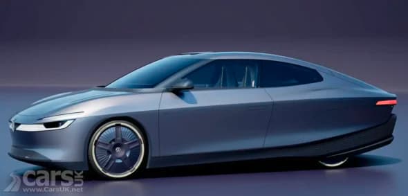 Volkswagen Mission Efficiency concept showing sleek aerodynamic body